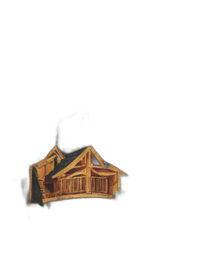 building, furniture, 3d render, watercolor transparent PNG cut-out