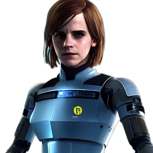 robot, face, staff, concept art transparent PNG cut-out