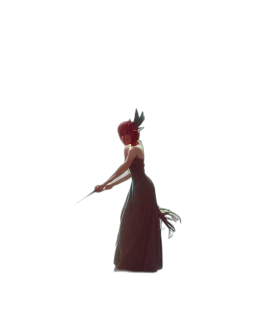 dress, crown, staff, hat transparent PNG cut-out