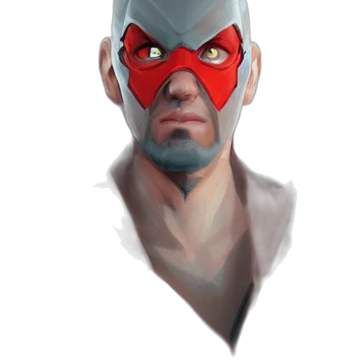 mask, face, concept art, comic book art transparent PNG cut-out