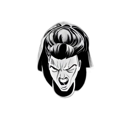 face, hair, crown, cartoon transparent PNG cut-out