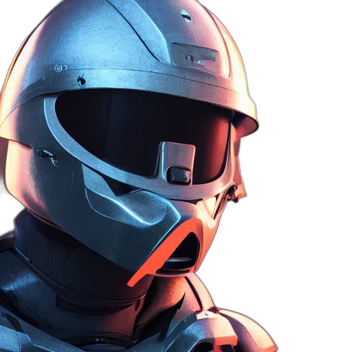 robot, mask, face, concept art transparent PNG cut-out