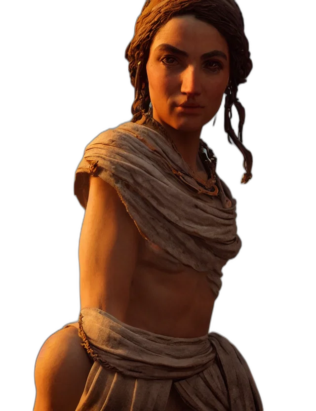 dress, staff, crown, face transparent PNG cut-out