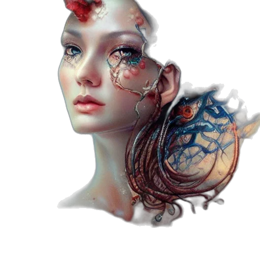 face, crown, mask, jewelry transparent PNG cut-out