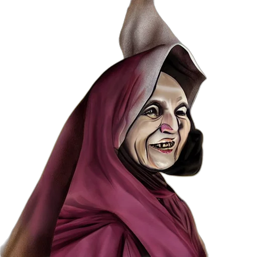 mask, staff, face, creature transparent PNG cut-out