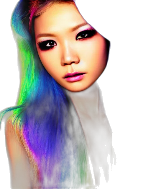 hair, face, photorealistic, fantasy art transparent PNG cut-out