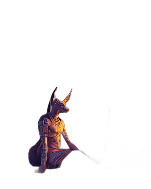 dragon, staff, creature, dress transparent PNG cut-out
