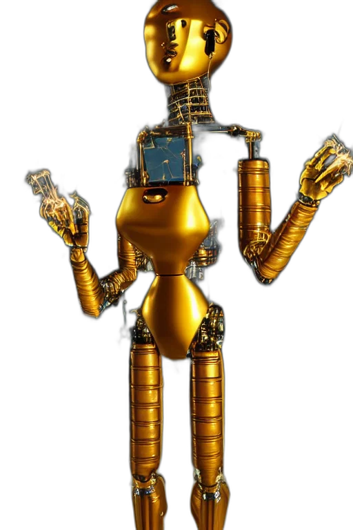robot, staff, weapon, animal transparent PNG cut-out