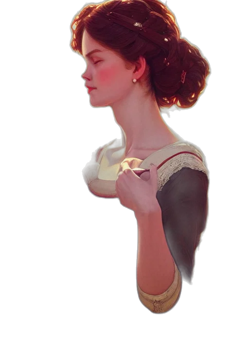 dress, face, jewelry, crown transparent PNG cut-out