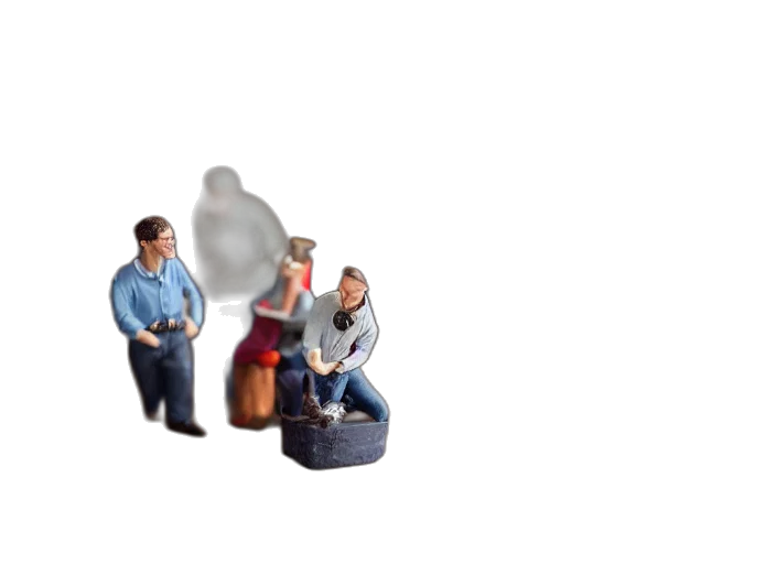 staff, jacket, furniture, mask transparent PNG cut-out