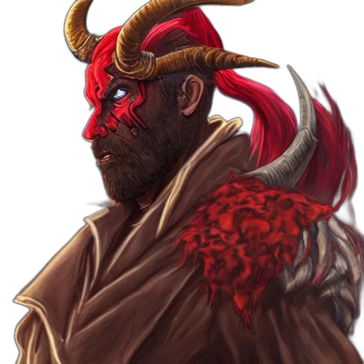 dragon, staff, mask, fantasy art transparent PNG cut-out