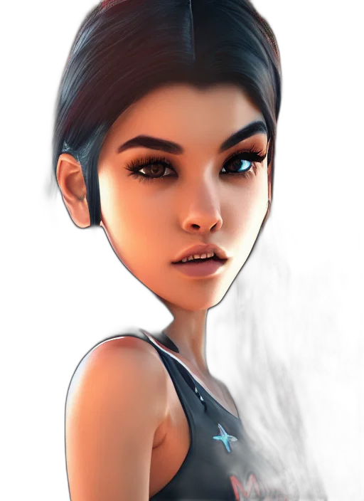 face, photorealistic, concept art, fantasy art transparent PNG cut-out