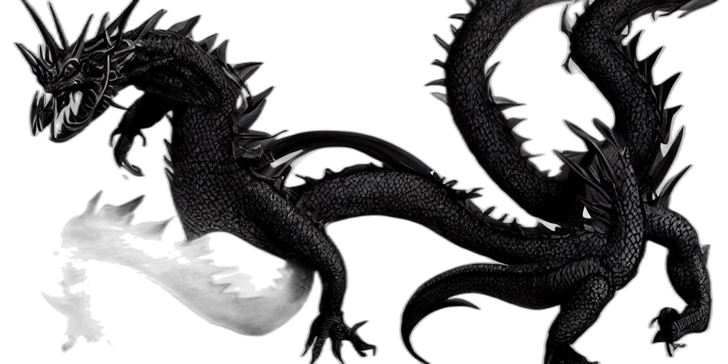 dragon, creature, animal, staff transparent PNG cut-out