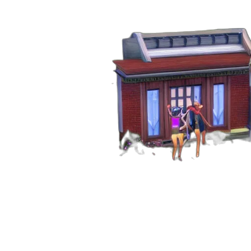 furniture, building, pixel art, concept art transparent PNG cut-out