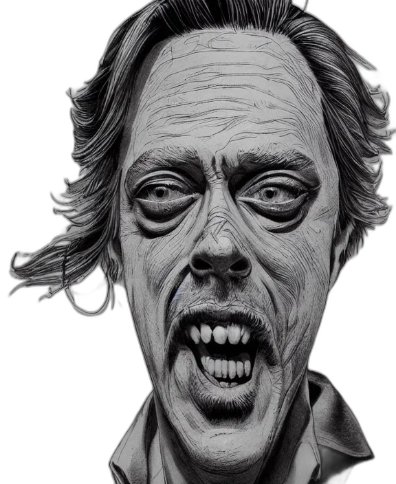 face, mask, creature, photorealistic transparent PNG cut-out