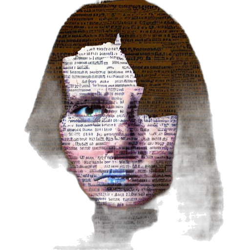 face, mask, robot, pixel art transparent PNG cut-out