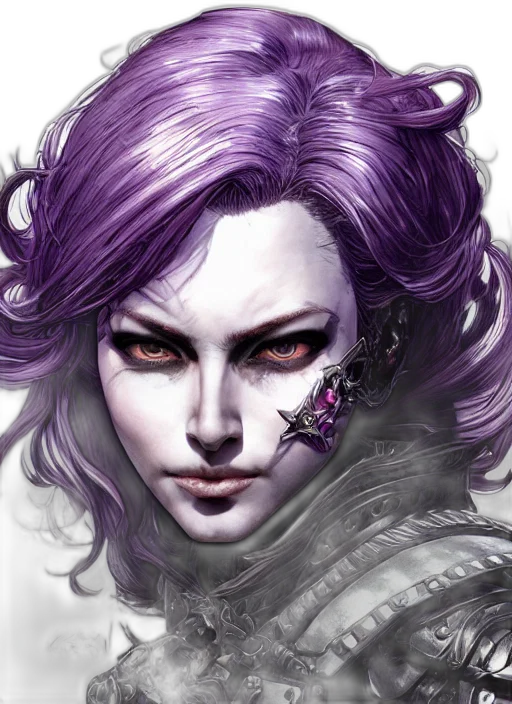 face, fantasy art, cyberpunk, comic book art transparent PNG cut-out