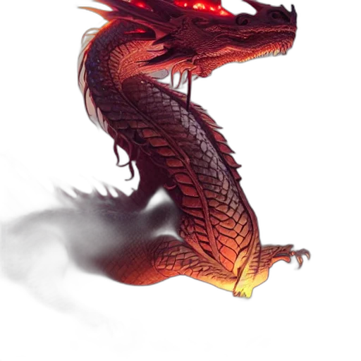 dragon, staff, creature, sword transparent PNG cut-out