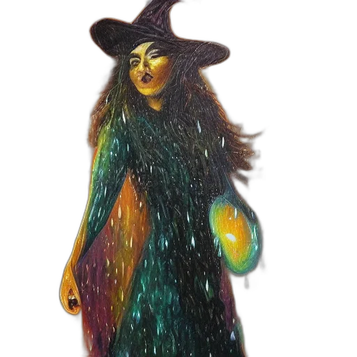 dress, staff, hat, mask transparent PNG cut-out