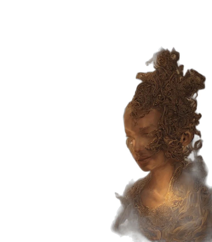 hair, crown, face, mask transparent PNG cut-out