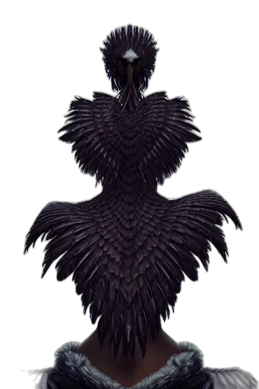 dress, crown, dragon, hair transparent PNG cut-out