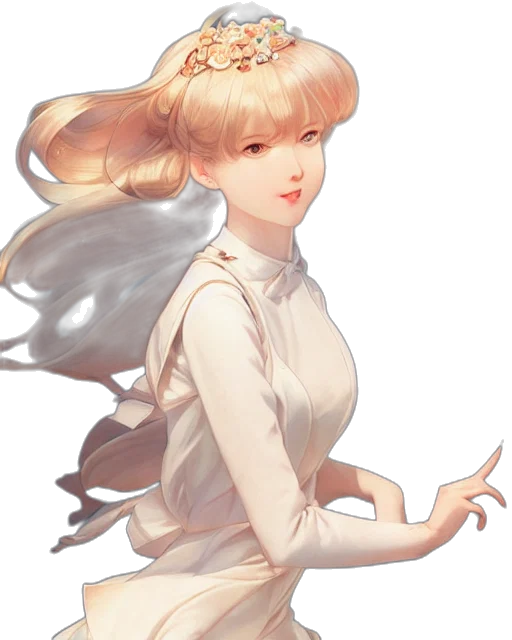 staff, face, dress, crown transparent PNG cut-out