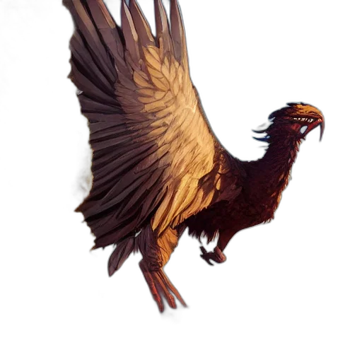animal, dragon, staff, creature transparent PNG cut-out