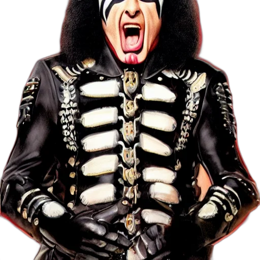jacket, gene, simmons, sticking transparent PNG cut-out