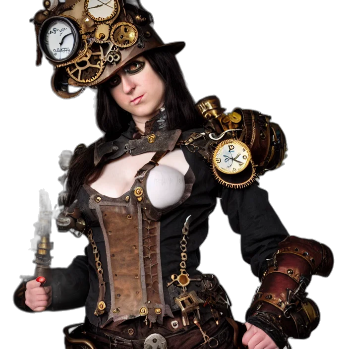 staff, jewelry, robot, fantasy art transparent PNG cut-out