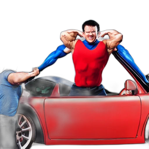 car, weapon, concept art, 3d render transparent PNG cut-out