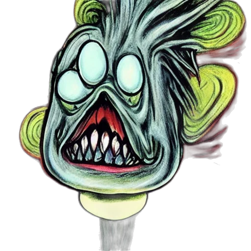 mask, creature, staff, face transparent PNG cut-out