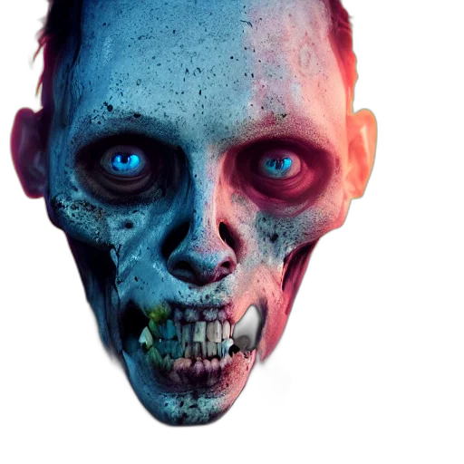 face, mask, concept art, 3d render transparent PNG cut-out