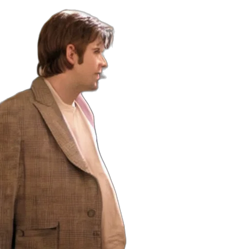 jacket, hair, face, staff transparent PNG cut-out