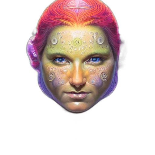 face, mask, crown, jewelry transparent PNG cut-out