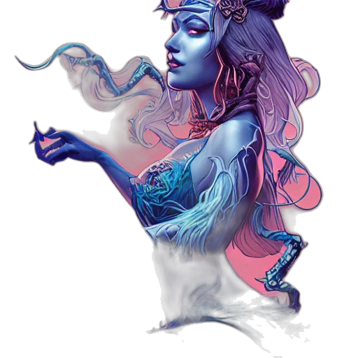 creature, dragon, crown, dress transparent PNG cut-out