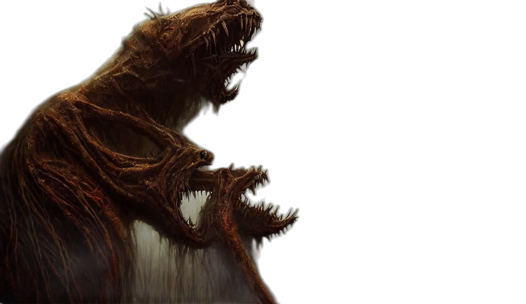 dragon, creature, hair, face transparent PNG cut-out