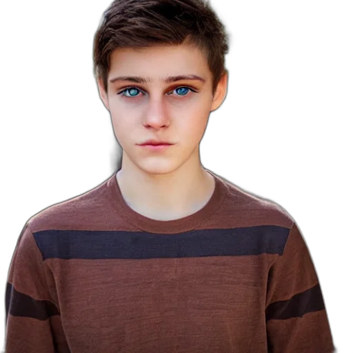 face, jacket, creature, hair transparent PNG cut-out