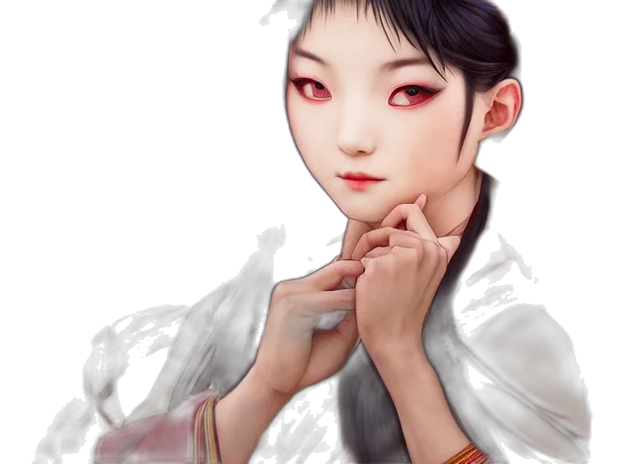 face, staff, photorealistic, fantasy art transparent PNG cut-out