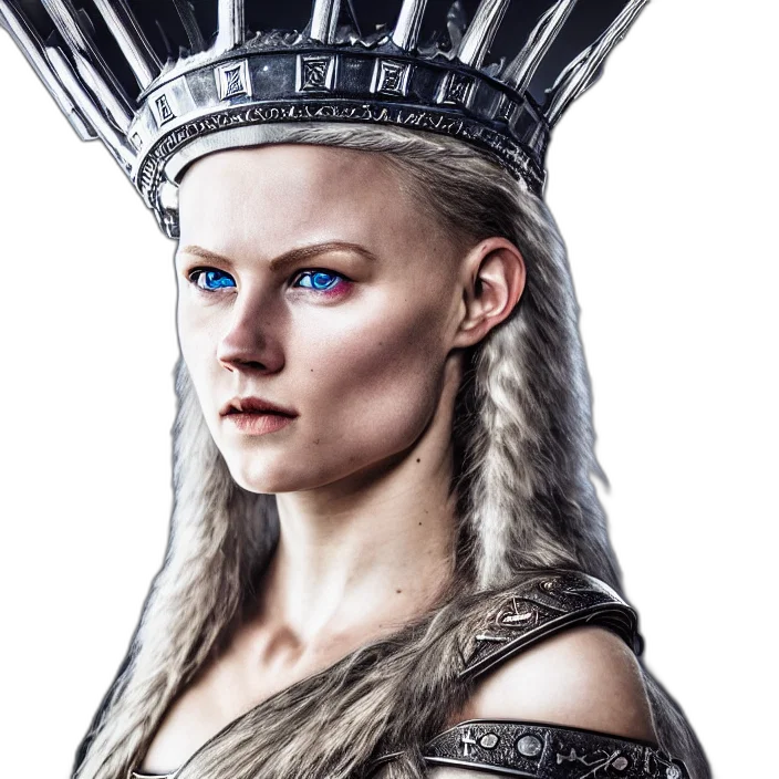 crown, hair, face, dragon transparent PNG cut-out