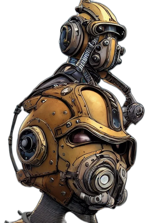 robot, mask, face, weapon transparent PNG cut-out