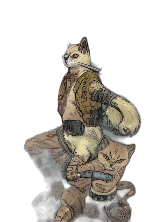 concept art, fantasy art, cyberpunk, watercolor transparent PNG cut-out