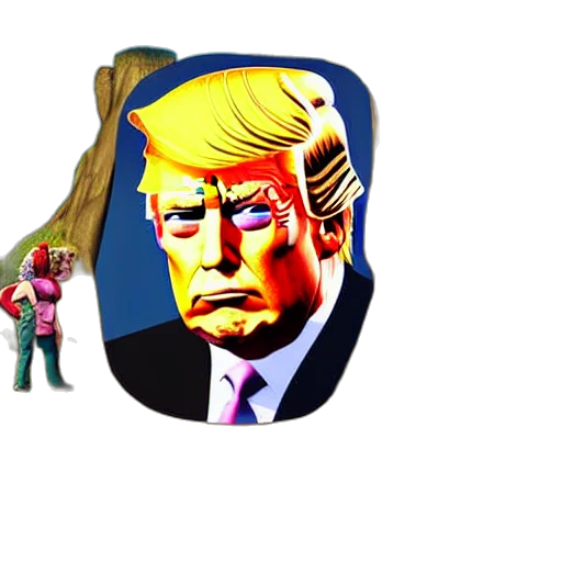 mask, weapon, animal, vaporwave transparent PNG cut-out