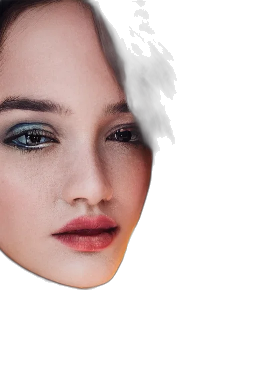 face, mask, robot, hair transparent PNG cut-out