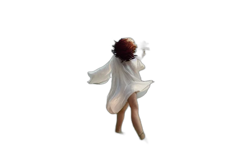 dress, hair, creature, shoes transparent PNG cut-out