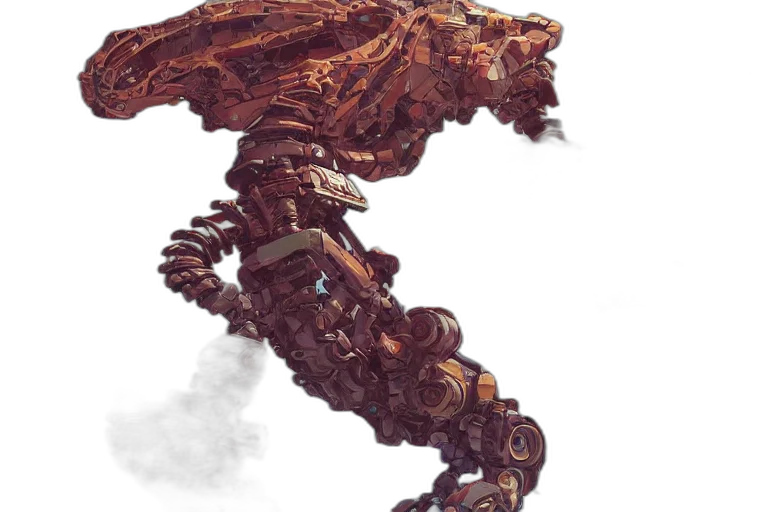 dragon, creature, robot, weapon transparent PNG cut-out