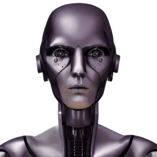 robot, face, mask, creature transparent PNG cut-out