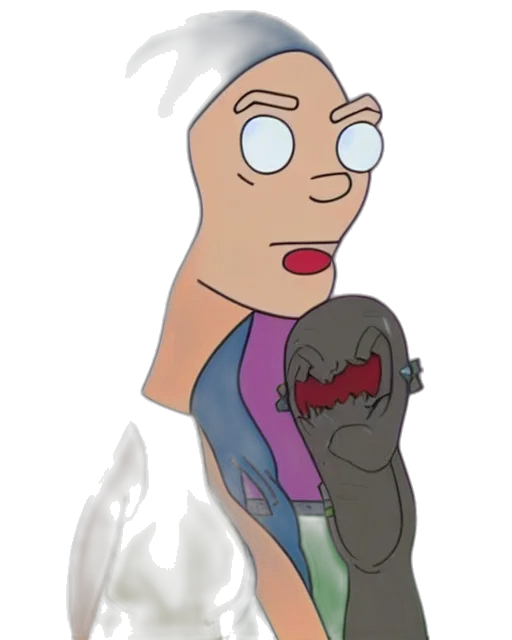 jacket, dress, creature, face transparent PNG cut-out