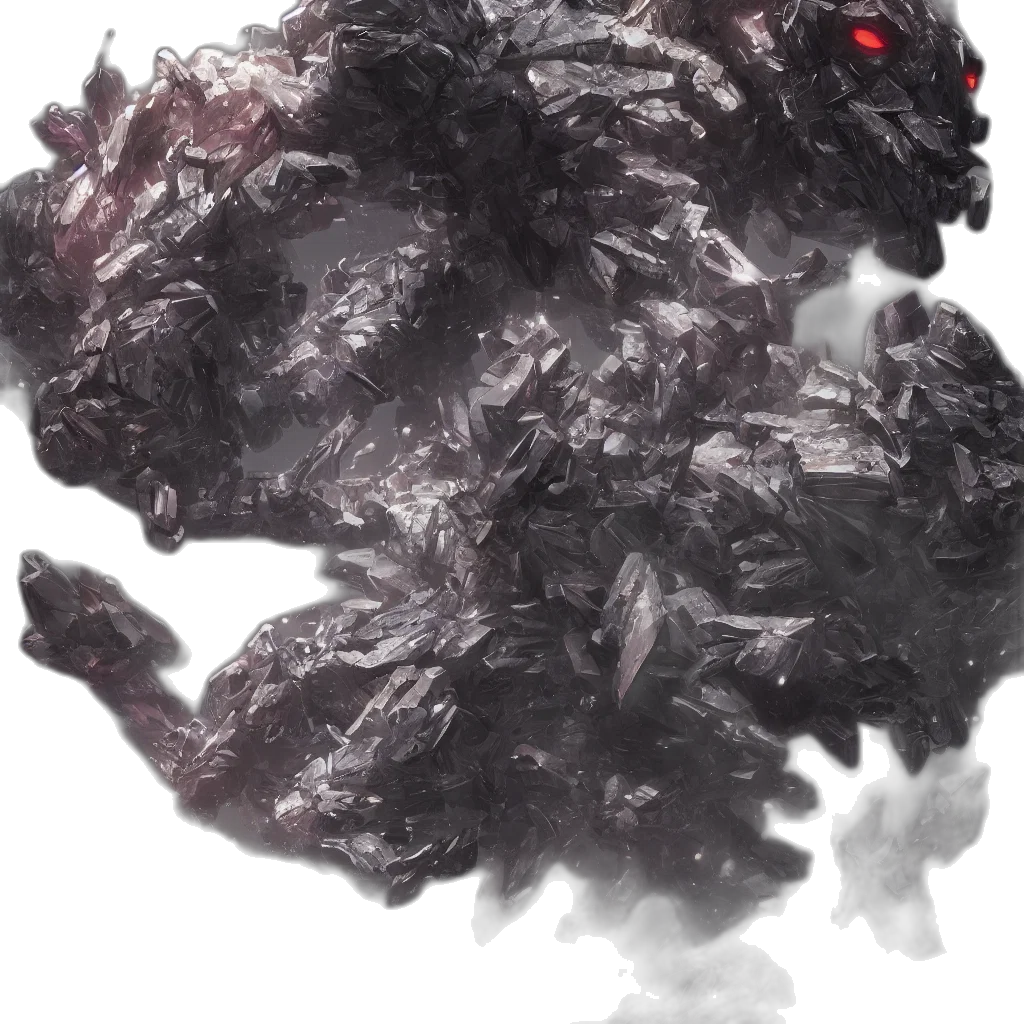 dragon, creature, mask, hair transparent PNG cut-out