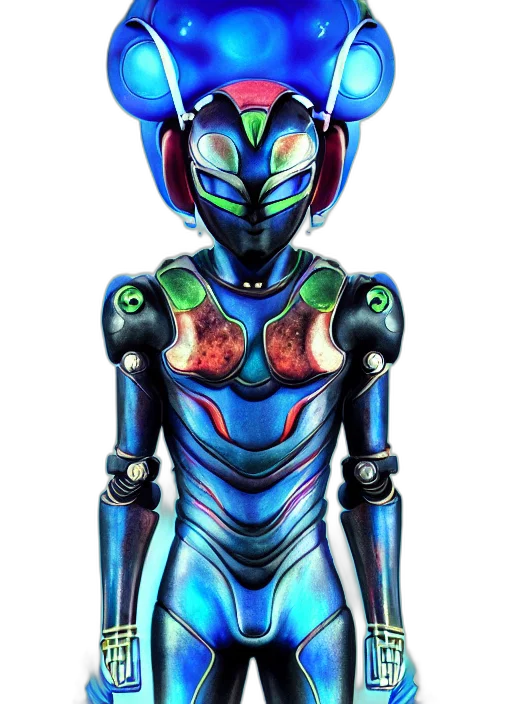 robot, mask, concept art, 3d render transparent PNG cut-out