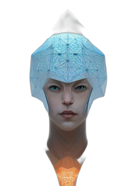 face, mask, robot, crown transparent PNG cut-out